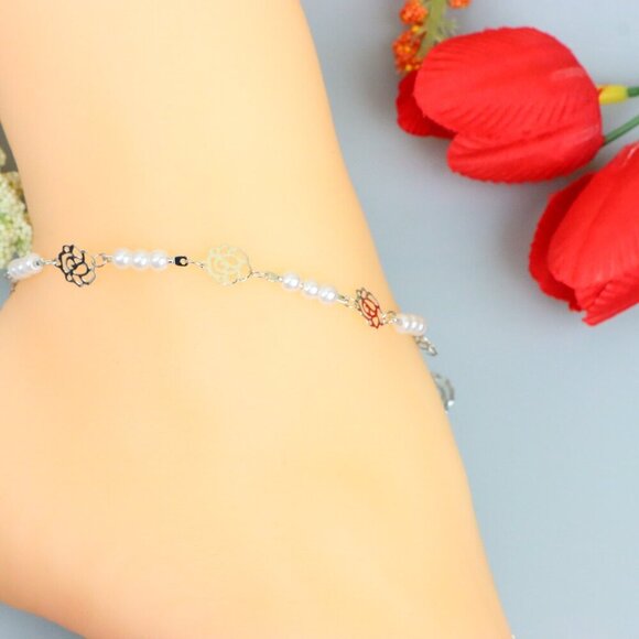 "Handmade Anklet – A Stylish Choice for Women, Thoughtful Gift Idea, EVCH1742 - Picture 7 of 10